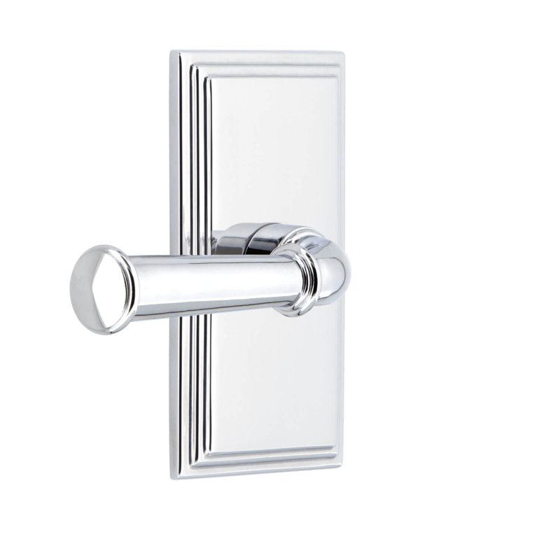 Plaque Grandeur Carré Passage avec levier Georgetown, 2 3/4", Chrome brillant, Gauche