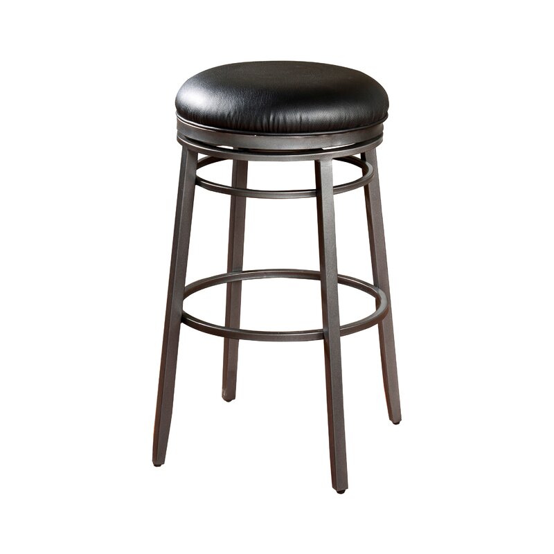 American Heritage Silvano Swivel Solid Wood Stool & Reviews | Wayfair