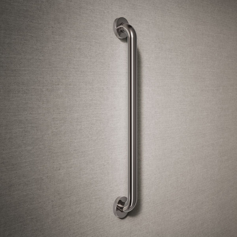 Contemporary Grab Bar, Vibrant Titanium, 24"W