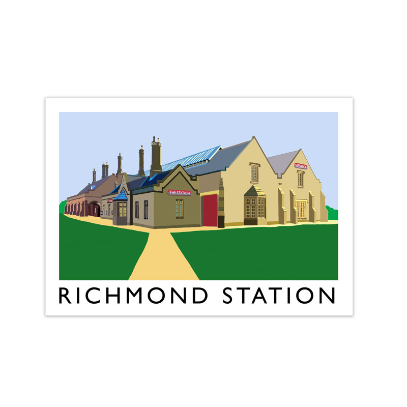 Richmond Station by Richard O'Neill - Print, 59.4 cm H x 81.4 cm W