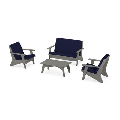 POLYWOOD® Riviera 4-Person Patio Seating Group