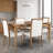 Coetzee Solid Wood Base Dining Table