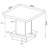 Square Pedestal End Table