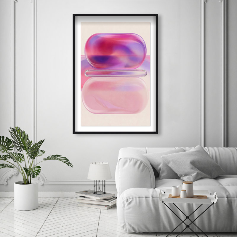 Balanced Harmony Print by Oliver Gal, 55.5"H x 37.5"W, Black Shadowbox