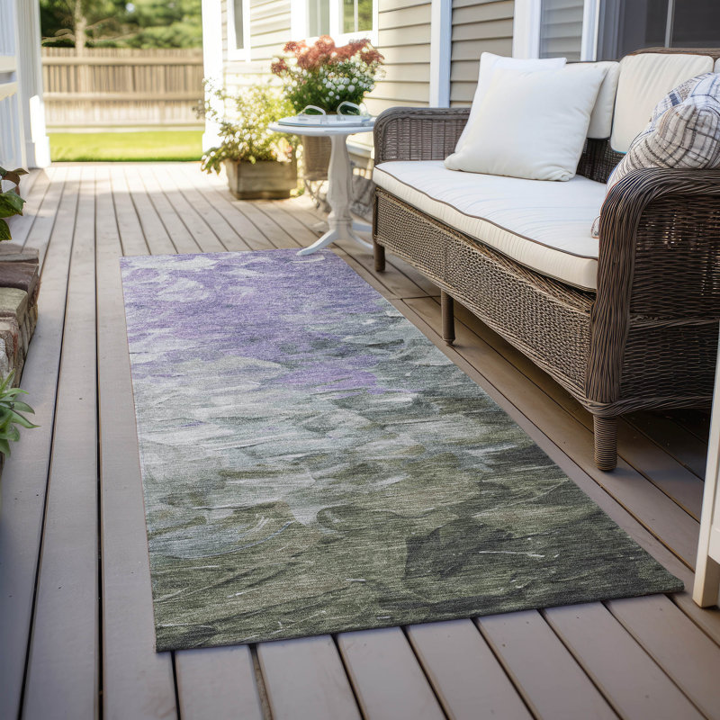 Tapis lavable à la machine intérieur / extérieur Cinead ACN1674, Tapis de couloir 2 pi 3 po x 7 pi 6 po