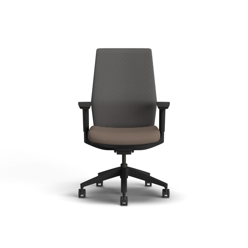 HON Cipher Mesh Ergonomic Office Chair, Black Frame, Bark, Black, Bark