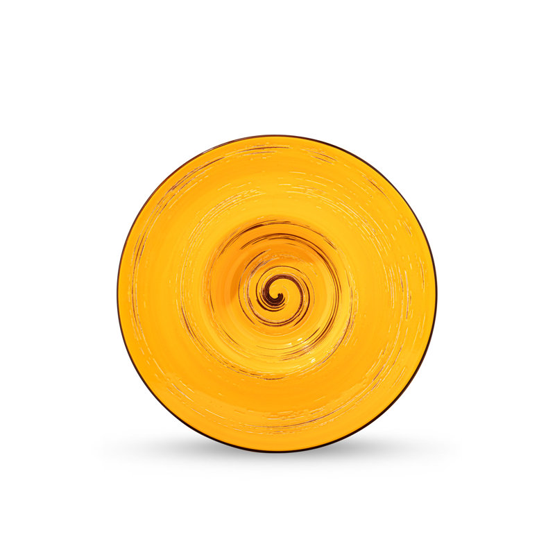 Wilmax Colourboom 24cm Round Deep Plate 24cm, Yellow