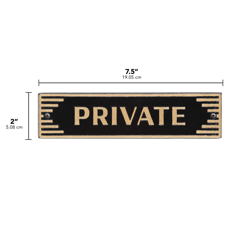 Plaque de porte art déco - Privé
