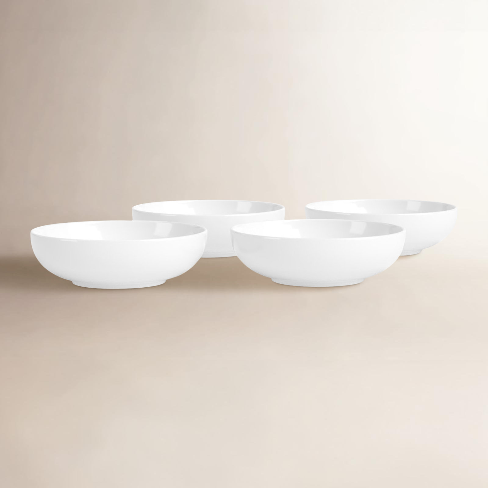 Stoneware Cereal Bowl, White Semi Matte