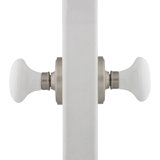 Classic Rosette with White Porcelain Door Knob