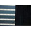 Tapis de style Gabbeh foncé minimaliste 9 x 9 avec broderie détaillée