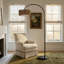 Lampes sur pied pour le salon, lampe sur pied à arc avec ampoule à intensité variable, lampe sur pied en rotin Boho avec 3 températures de couleur, lampe haute réglable pour la chambre à coucher, lampe de lecture sur canapé-507953914