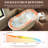 CASAINC 60"x 30" Freestanding Solid Surface Engineered Stone Bathtub with Thickened Rounded Edges