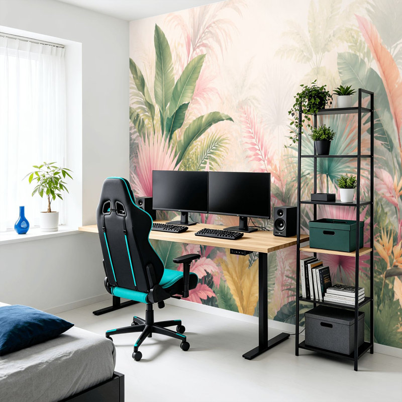 Papier peint adhésif auto-adhésif moderne pour la chambre à coucher L 69 po x l 96 po Peel and Stick
