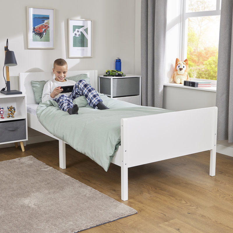 Kids White Single Bed