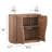 Simms 35" Modern Sideboard Buffet Cabinet - Brown Walnut