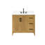 Meuble-lavabo en bois massif 36 po avec rangement de chargement USB-1077204802