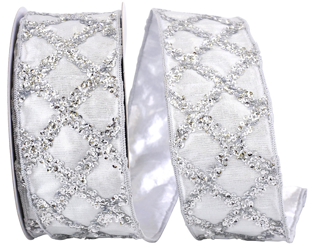 The Holiday Aisle® Box Net Jute Nestle Wired Ribbon | Wayfair