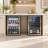 Freeatanding Wine Beverage Cooler Combo 46 Bottle & 155 Cans Wine Beverage Fridge with Reversible Door 3-Color LED Light Adjust Shelves(2 units)