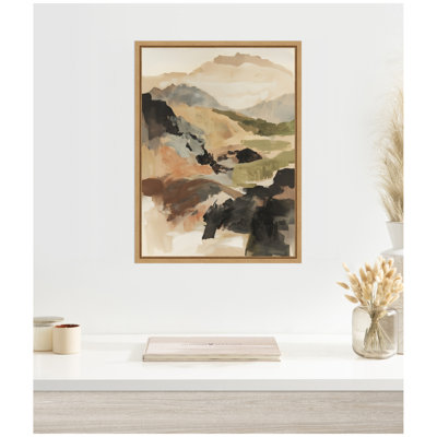 «Tonal Mountains II» par Amy Lighthall, reproduction d'art sur toile encadrée