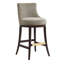 Tabouret de bar en chenille taupe Lucia-113050971-113050972-128764352