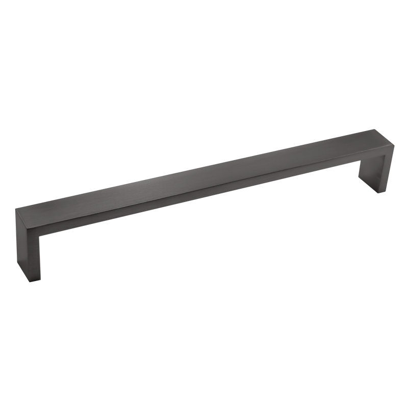 Modern Cabinet Pull, Satin Stainless Steel, 5 1/32"