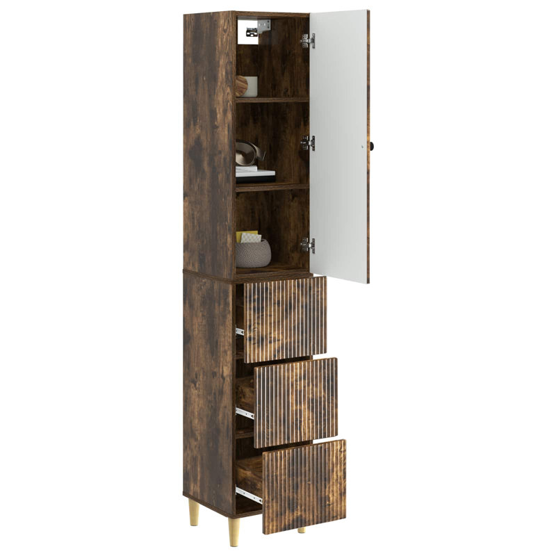 Storage Cabinet, Smoked Oak