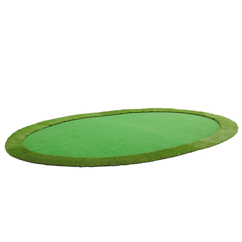 Grand tapis de golf ovale ovale vert de pratique de golf pour l'intérieur et l'extérieur