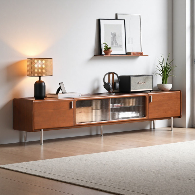 Meuble télé simple au design rétro