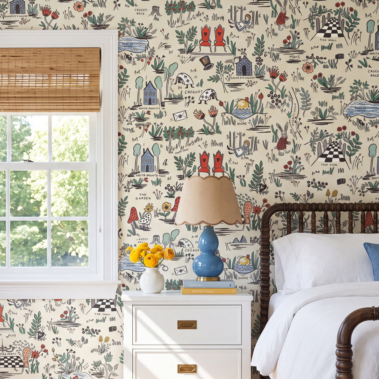 Wonderland Self-Adhesive Wallpaper