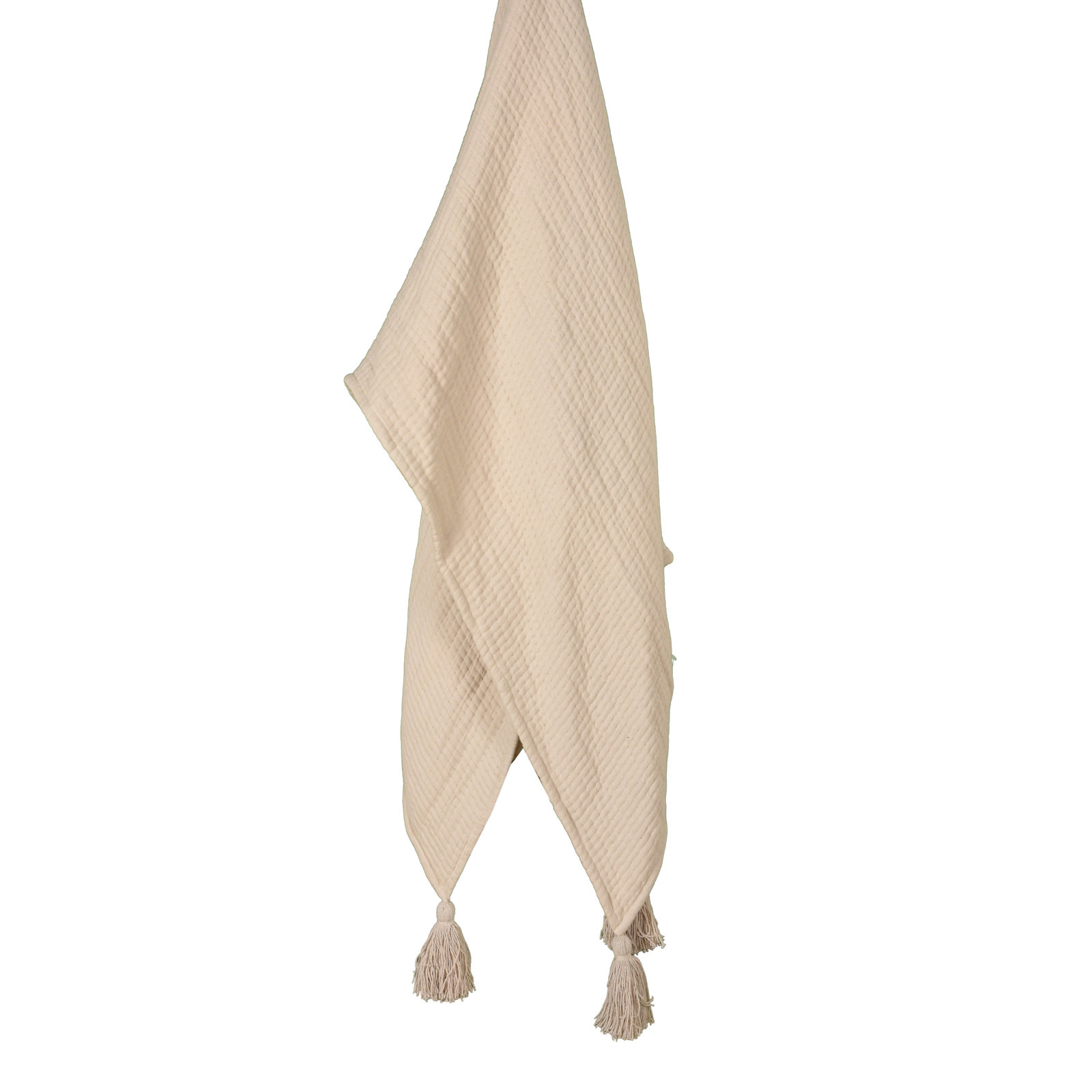 Cotton Throw Blanket, Natural