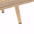 Woven Tv Console With Adjustable Shelf, 53.69" Length, Solid Wood Legs, Natural Color For Living Room Stand Double Sliding Doors, Space-346792324