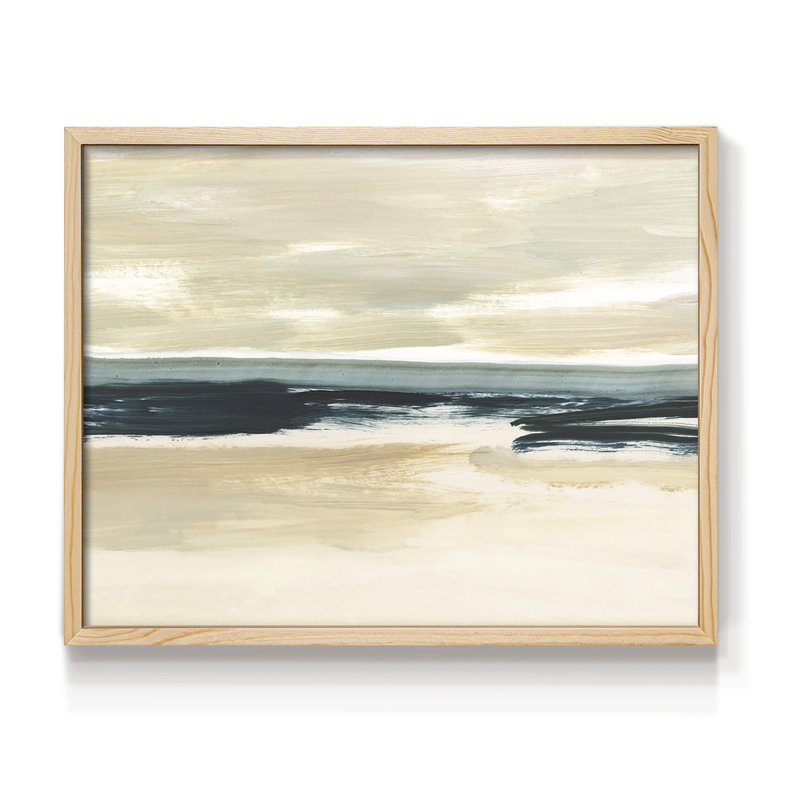 Sand & Sea I -Framed Print - Restickable, 8" H x 10" W, Natural