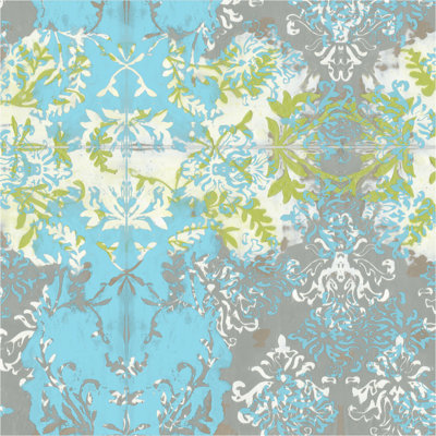 Decorative Overlay I by Jennifer Goldberger - Wrapped Canvas Painting