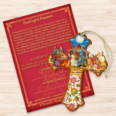 Ornement en forme de croix de la Nativité Tidaholm