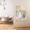 «Pastel Still Life Arrangement Elegant Minimalist Modern Cherry Fruit», art mural
