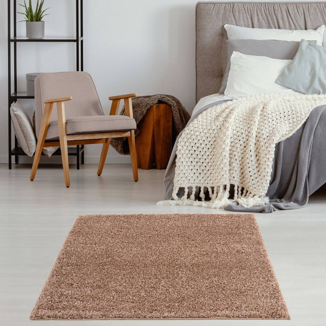 Myshaggy Collection Rugs Solid Design in Beige