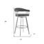 Tabouret de bar pivotant en similicuir Mod-532434696-532434677