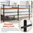 Modern Metal Platform Bed Frame with Colorful Horizontal Bars - Multiple Colors Available, No Box Spring Needed, Sturdy Steel Construction, Easy Assembly-96050314-96050358