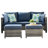 Premium All-Weather Wicker 5 - Person Patio Conversation Set with Cushions-1383815474
