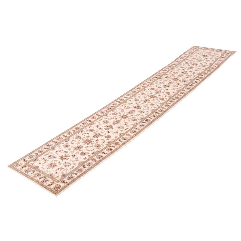 Tapis de couloir unique en laine noué à la main de style nouvel âge 2 pi 6 po x 14 pi Eira