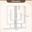 150cm H x 125cm W Geometric Bookcase-1425451242