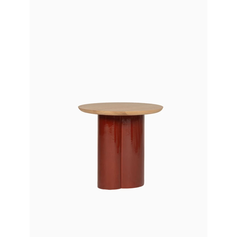 Arvin End Table, Maroon