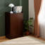Table pliante en noyer brun et bambou