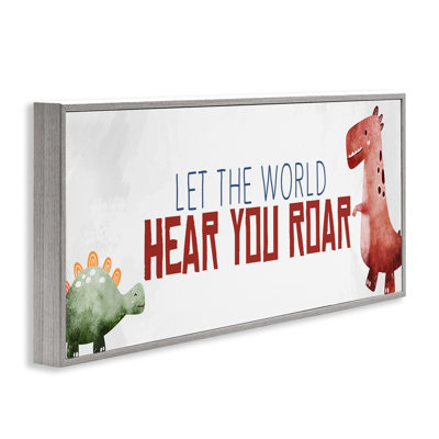 Ba-894-Framed " Hear You Roar Dinosaurs " by Kim Allen