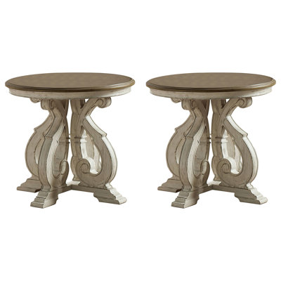 Ensemble de tables de bout à piédestal Kallas