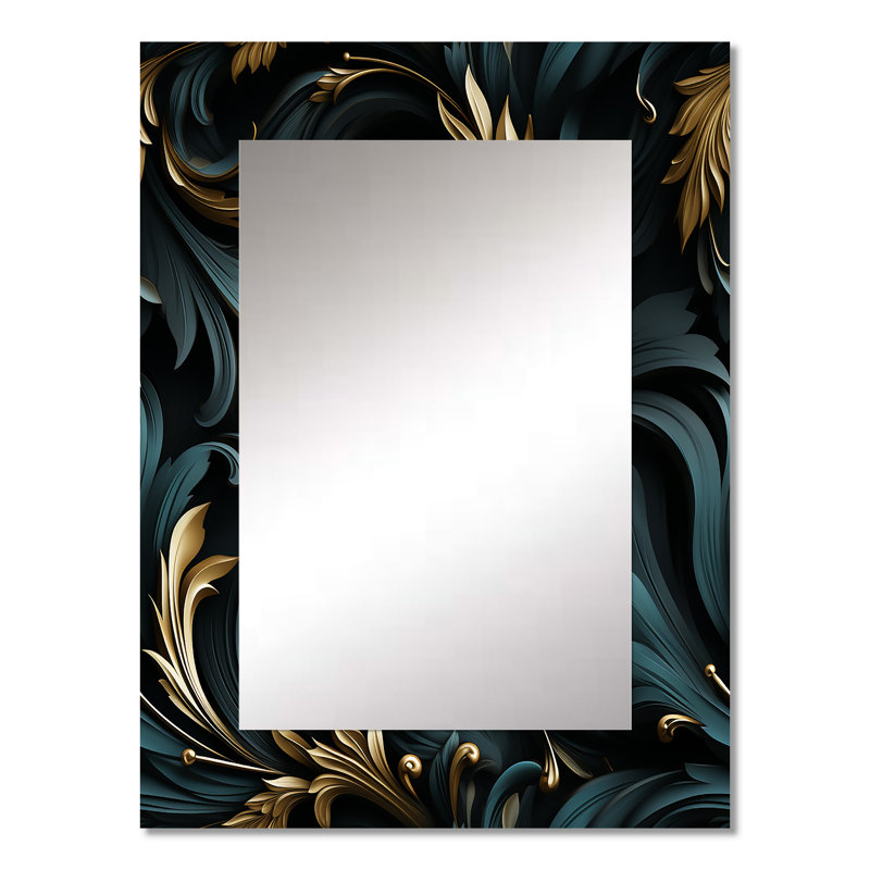 Wyckhoff - Large Wall Mirror On Metal, 32 po x 24 po