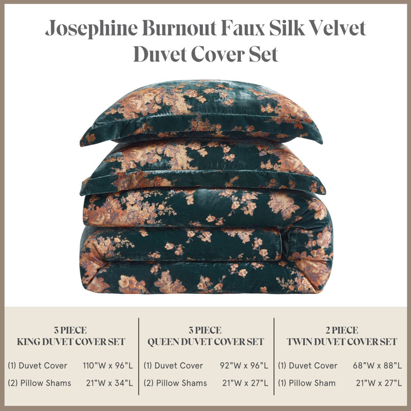 Ensemble de housse de couette Josephine Classics, Queen & 2 Standard Shams