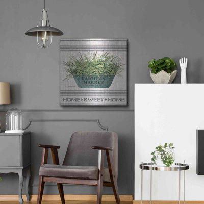 Luxe Luxe Art «Galvanized Farmer's Market Home Sw» par Luxe Cindy Jacobs, Art mural en métal, 24 po x 24 po par Cindy Jacobs