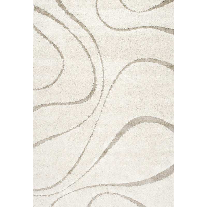 Tapis crème / ivoire Baltej, Rectangle 12 pi x 18 pi